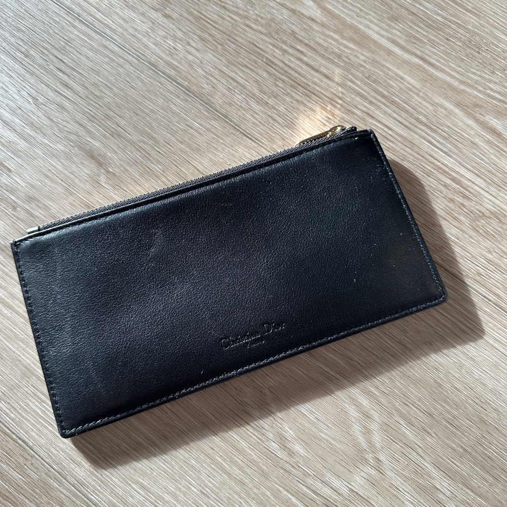 Dior Classic Black Leather Card Holder